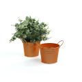 5  tin pot orange by03 1or wholesale metal containers pails pots