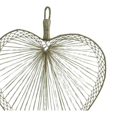 twine heart fan xx80 1 wholesale craft items wall baskets