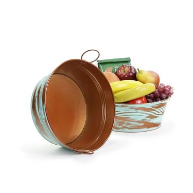 10  tub verdigriscopper by25 1ver wholesale metal containers round tubs 9