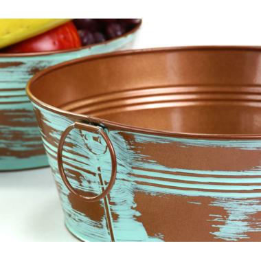 10  tub verdigriscopper by25 1ver wholesale metal containers round tubs 9