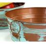 10  tub verdigriscopper by25 1ver wholesale metal containers round tubs 9