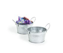 5  mini galvanized tub by17 1 wholesale metal containers round tubs