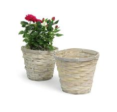 rattan pot cover whitewash 6  pr06 1w wholesale basket containers