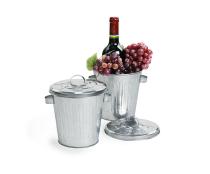 6  galvanized trash by55 1 wholesale metal containers novelty 6