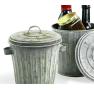 6  tin trash vintage finish by55 1vin wholesale metal containers novelty