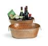 15  oval tub copper finish by95 1cp wholesale metal containers tubs