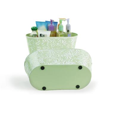 12  tin oval tub sage green by12 1gr wholesale metal containers