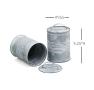 4  tin cylinder white wash lid by443 1 wholesale metal containers