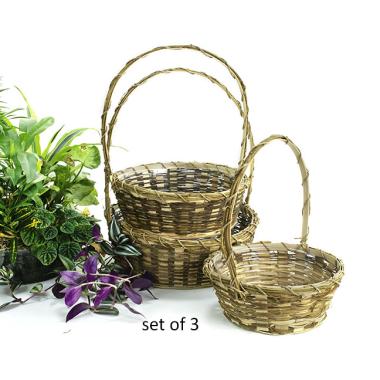 vine round shop large s3 sv713 3 wholesale basket containers handled baskets