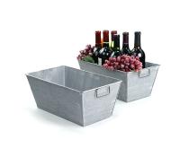 14  rectangle tin tray white wash ty35 1ww wholesale metal containers