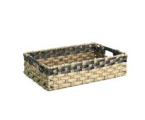 woven tray rectangle naturalblack tp38 1med handles bowls trays