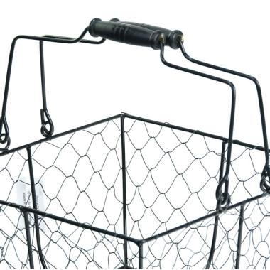 10  square wire basket black sy180 1 wholesale containers 9