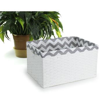 large woven synthetic rectangle storage bin tp424 1w handles bowls