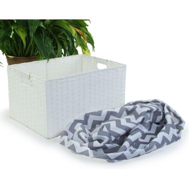 large woven synthetic rectangle storage bin tp424 1w handles bowls