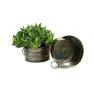 8  round tin tub burnt copper by18 1cbt wholesale metal containers
