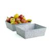 12  square galvanized tray ty52 1 wholesale metal containers rectangle