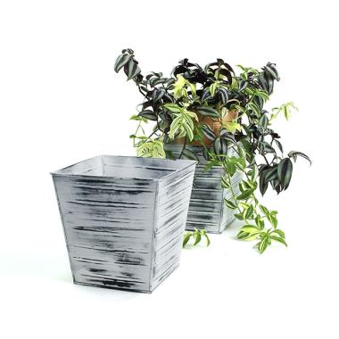 ribbed tin pot cover 85  acid white wash ty88 1 wholesale