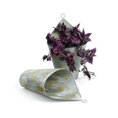 vintage wall basket acid wash wy98 1 wholesale metal containers novelty