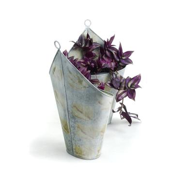 vintage wall basket acid wash wy98 1 wholesale metal containers novelty