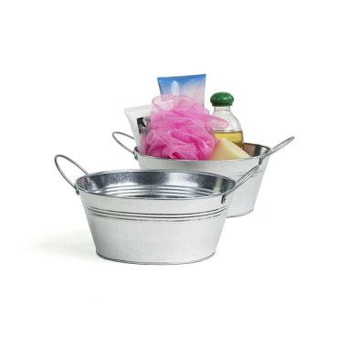 galvanized oval bowl by875 1 wholesale metal containers tubs 9