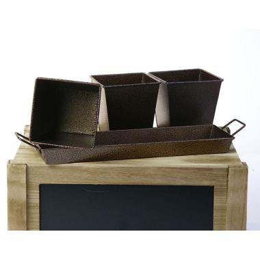 metal powder coated brown herb container by42 1br wholesale containers