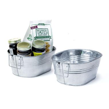small galvanized oval tub by872 1 wholesale metal containers tubs 9