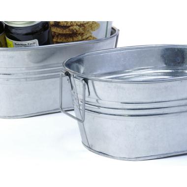 small galvanized oval tub by872 1 wholesale metal containers tubs 9