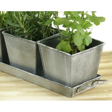 vintage herb container by42 1vin wholesale metal containers pails pots rectangle square