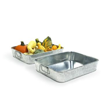 15x12x3 rectangle galvanized tray ty37 1 wholesale metal containers square