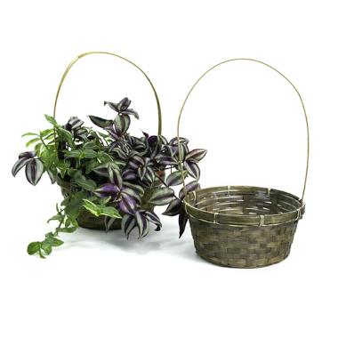 8  bamboo utility shop stained so578 1s wholesale basket containers handled baskets