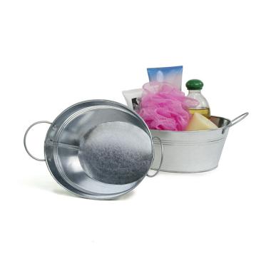 galvanized oval bowl by875 1 wholesale metal containers tubs 9