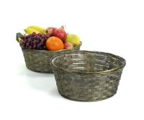 12  bamboo stain rnd bowl bo742 1s handles bowls trays