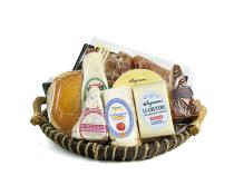 woodchipwillow round shallow tray wooden handles bw340 1