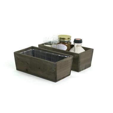 wood rectangle tray sm stained td490 1s handles bowls trays