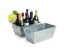 14  rectangle tin tray galvanized ty35 1 wholesale metal containers square