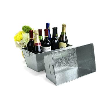 14  rectangle tin tray galvanized ty35 1 wholesale metal containers square