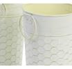 55  french bucket creamantique white honeycomb embossed by885 1eac wholesale metal