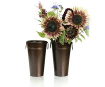 french bucket brown powder coated finish by883 1br wholesale metal containers
