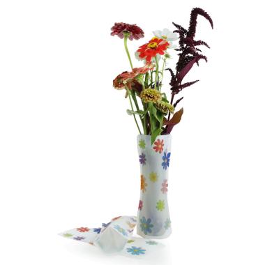 poly collapsible vase colorful daisies 10pk vp201 10 wholesale vases