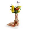 poly collapsible vase rust plaid 10pk vp301 10 wholesale vases