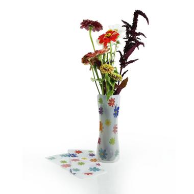 poly collapsible vase colorful daisies 10pk vp201 10 wholesale vases