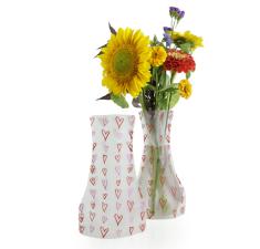 poly collapsible vase hearts 10pk vp302 10 wholesale vases black