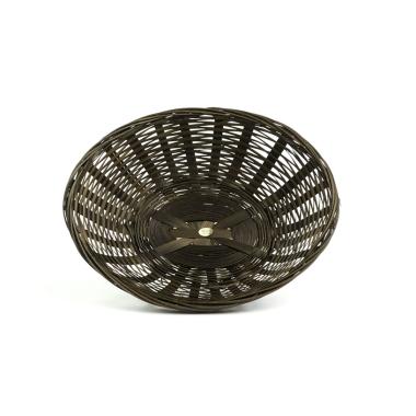 bamboo oval tray dark brown small bo211 1dkb handles bowls