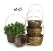 bamboo stained shop s5 so583 5s wholesale basket containers handled baskets medium