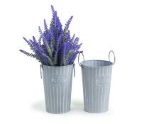 55  french bucket ribbed white wash fleur embossed by885 1fww wholesale metal