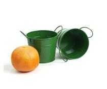 5  tin pot forest green by03 1ft wholesale metal containers pails