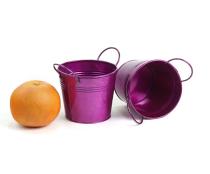 5  tin pot transparent fuchsia finish by03 1tfa wholesale metal containers