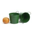 65  tin pot forest green by08 1ft wholesale metal containers pails pots
