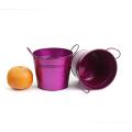 65  tin pot transparent fuchsia finish by08 1tfa wholesale metal containers pails