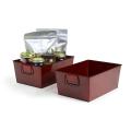 tin rectangular deep tray transparent red finish ty34 1tr wholesale metal containers